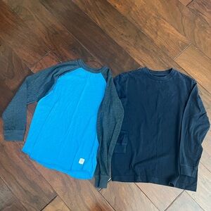 GAP Kids Blue and Navy Long Sleeve Shirts
